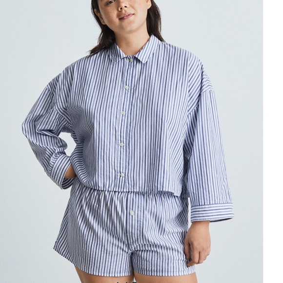 Everlane Stripe Button Down Top Size Small - Picture 4 of 4
